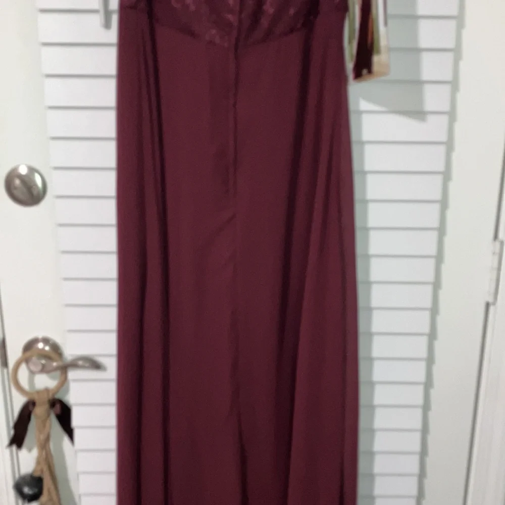 $50 SALE Mori Lee Wine Gown - Picture 10 of 11